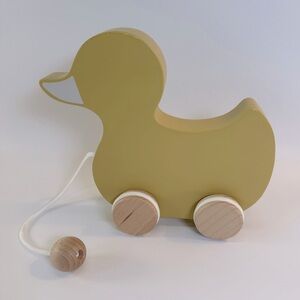 Retired Hearth and Hand with Magnolia Wooden Duck Pull‎ Toy